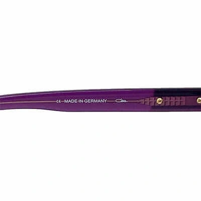 Pre-owned Cazal Sunglasses  Legends 607/3 016 56 18 140 Violet Gold Green Gradient Lens 100