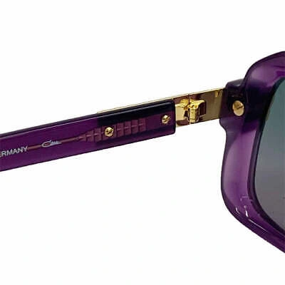 Pre-owned Cazal Sunglasses  Legends 607/3 016 56 18 140 Violet Gold Green Gradient Lens 100