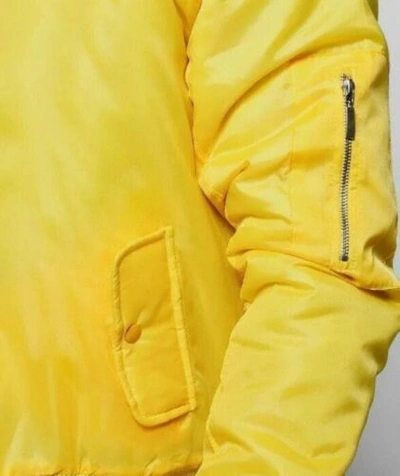 Pre-owned Handmade Yellow Real Lamb Skin Soft Leather Jacket All Sizes