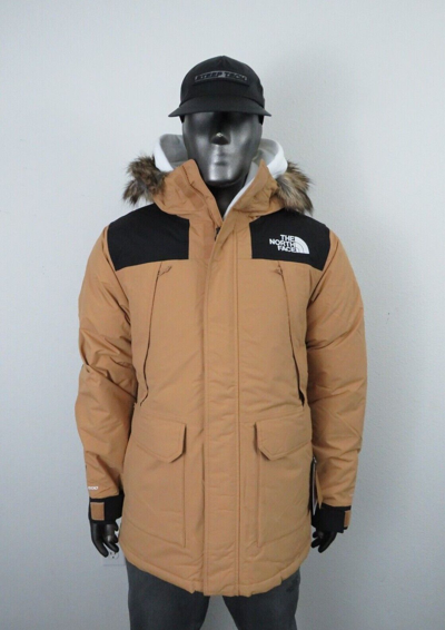 Pre-owned The North Face Mens  Mcmurdo 600-down Parka Insulated Winter Jacket - Almond In Black