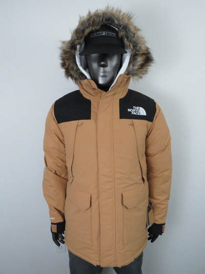 Pre-owned The North Face Mens  Mcmurdo 600-down Parka Insulated Winter Jacket - Almond In Black