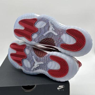 Pre-owned Jordan Brand Nike Air  11 Retro Gs Varsity Red Cherry 6.5y/8w 378038-116??