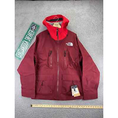 Pre-owned The North Face Dragline Ski Jacket Mens Medium Red Burgundy Hooded Snowboarding