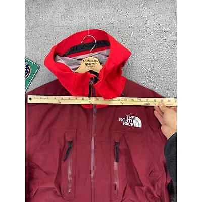 Pre-owned The North Face Dragline Ski Jacket Mens Medium Red Burgundy Hooded Snowboarding