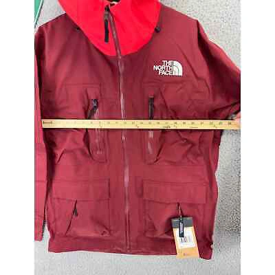 Pre-owned The North Face Dragline Ski Jacket Mens Medium Red Burgundy Hooded Snowboarding