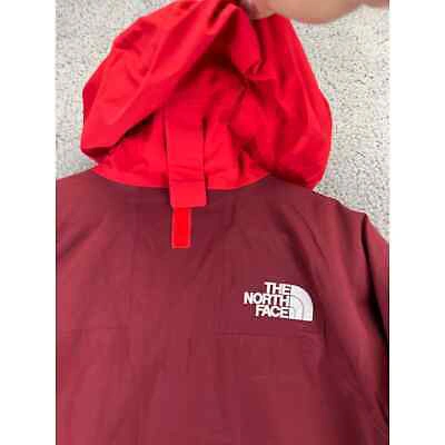 Pre-owned The North Face Dragline Ski Jacket Mens Medium Red Burgundy Hooded Snowboarding