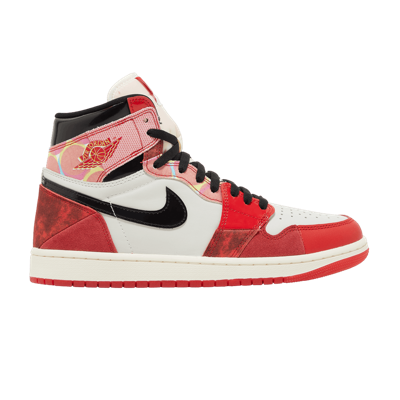 Pre-owned Jordan Nike Air  1 Retro High Spider-man Next Chapter Shoes Dv1748-601 In University Red/black/white