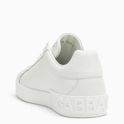 Shop Dolce & Gabbana Dolce&gabbana Portofino White Low Trainer
