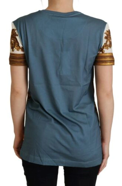 Pre-owned Dolce & Gabbana Dolce&gabbana Women Multicolor T-shirt 100% Cotton Angel Print Casual Top It 36
