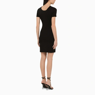 Shop Dsquared2 Black Viscose Mini Dress