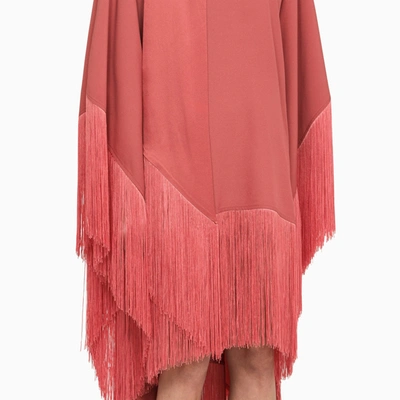 Shop Taller Marmo Mrs. Ross Dress With Fringes Peony Coloured