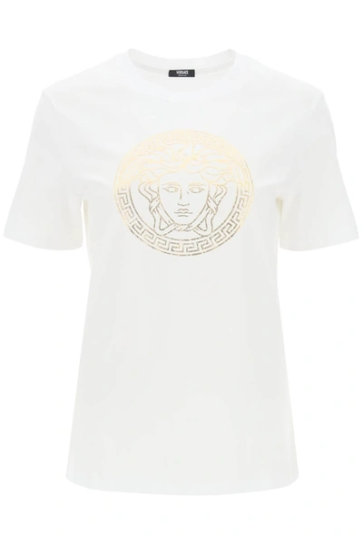 Shop Versace Medusa Crew Neck T Shirt