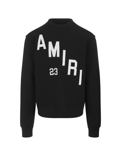 Shop Amiri Appliqué Sweatshirt In Black