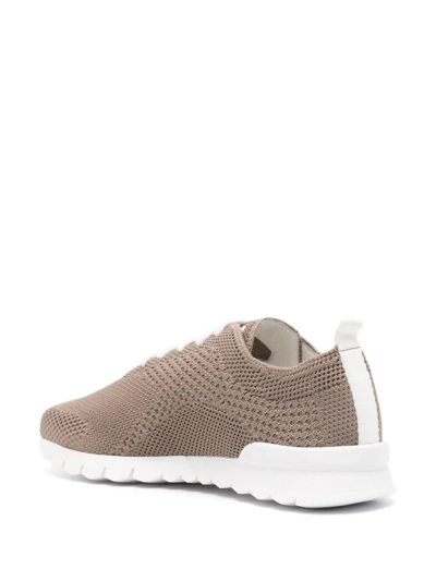 Shop Kiton Brown Fit Running Sneakers