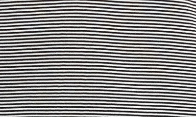 Theory Perfect Stripe Knit Top In Charcoal Multi