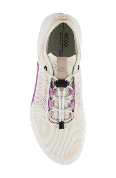 Ecco Biom 2.0 Breathru Water Resistant Hiking Shoe In White/ Pink