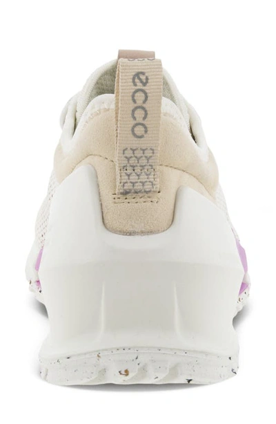 Ecco Biom 2.0 Breathru Water Resistant Hiking Shoe In White/ Pink