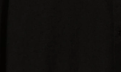 Shop Eileen Fisher Mandarin Collar Long Sleeve Wool Shirt In Black