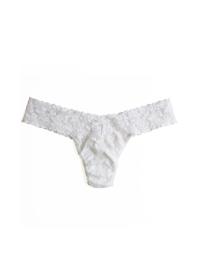 Shop Hanky Panky Signature Lace Low Rise Thong Marshmallow In White
