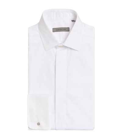 Shop Corneliani Cotton Evening Shirt In White