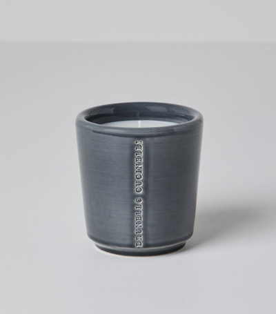 Shop Brunello Cucinelli Ebano Candle (8.5cm) In Grey