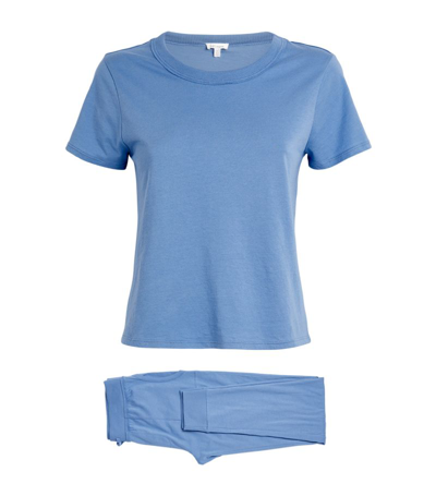 Shop Skin Cait Pyjama Set In Blue