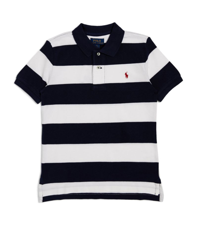 Shop Ralph Lauren Polo Shirt (6-14 Years) In Navy