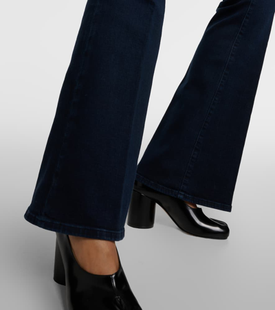 Shop Frame Le High Flare Flared Jeans In Blue