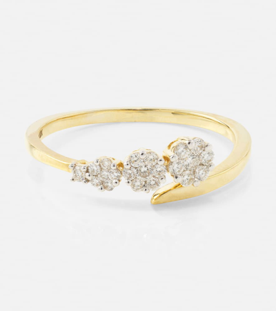 Shop Stone And Strand Burst Galaxy 10kt Yellow Gold Ring With Diamonds