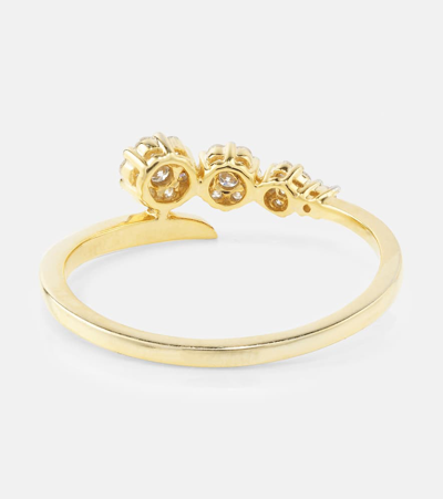 Stone And Strand Burst Galaxy 10kt Yellow Gold Ring With Diamonds In Gold
