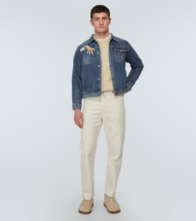 Undercover Embellished D-hand Denim Jacket In Blue