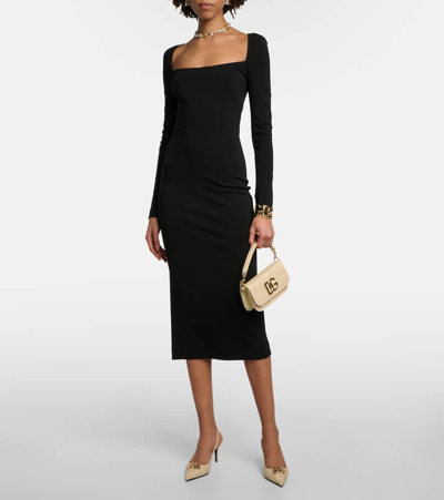 Dolce & Gabbana Raffia Dg Medallion Slingback Pumps In Brown