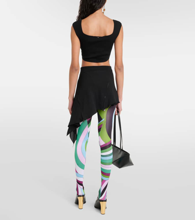 Shop Pucci Iride Tights In Multicoloured