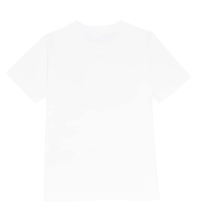 Shop Stone Island Junior Compass Cotton Jersey T-shirt In White