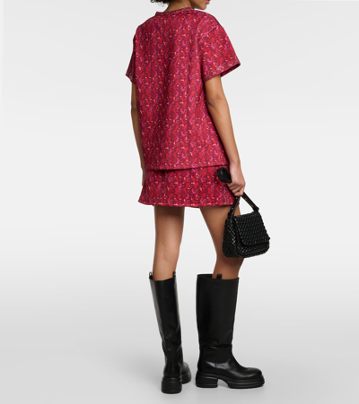 Max Mara Oidio Floral Jersey T-shirt In Multicoloured