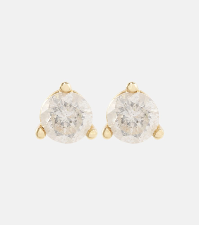 Shop Stone And Strand 14kt Gold Earrings With Diamonds