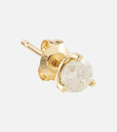 Stone And Strand 14kt Gold Earrings With Diamonds In Gold