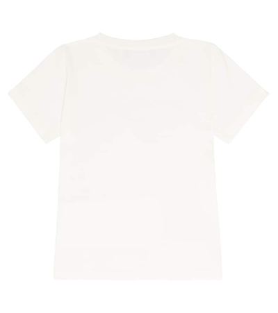 Shop Versace Medusa Embellished Cotton Jersey T-shirt In White