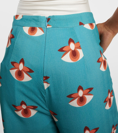 Adriana Degreas Vintage Orchid Wide Leg Pants In Multicoloured