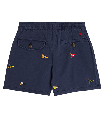 Polo Ralph Lauren Prepster Cotton Shorts In Blue