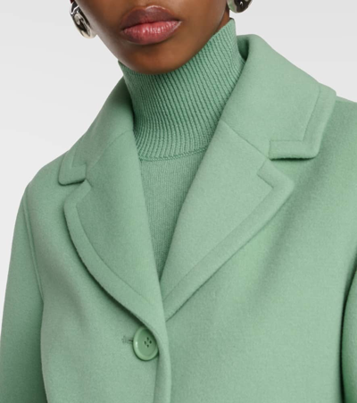 Shop 's Max Mara Moon Wool Jacket In Green