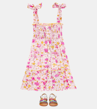 Shop Poupette St Barth Triny Floral Dress In Pink