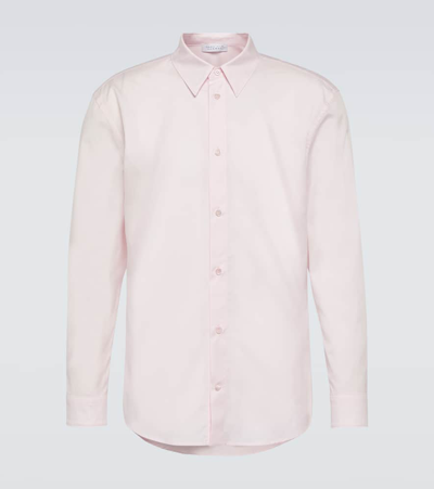 Shop Gabriela Hearst Quevedo Cotton Poplin Shirt In Pink