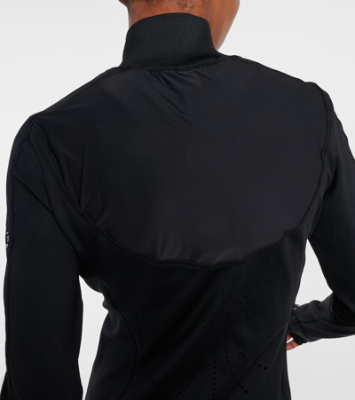 Adidas By Stella Mccartney Truepurpose Printed Recycled Stretch-jersey Top In Black