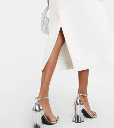 Adriana Degreas Strapless Midi Dress In White