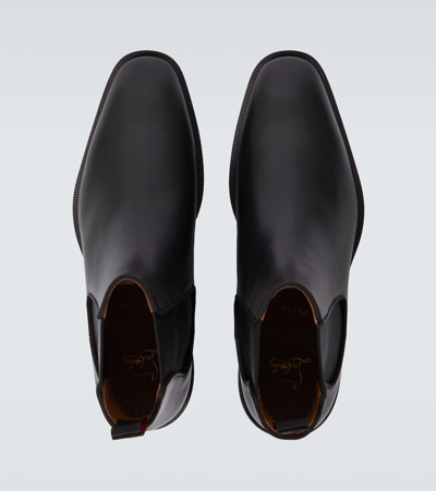 Christian Louboutin Mens Black Melon Flat Calf Black 9 In Black