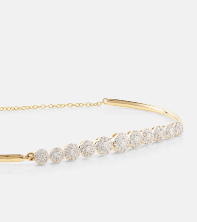 Stone And Strand 10kt Gold Bracelet With Diamonds In Gold