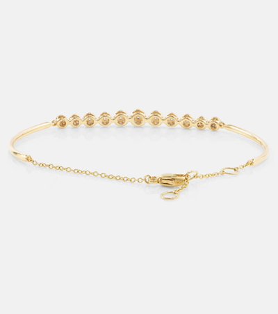 Stone And Strand 10kt Gold Bracelet With Diamonds In Gold