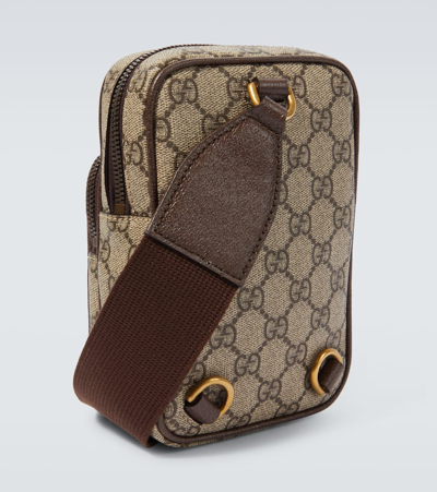 Shop Gucci Ophidia Gg Mini Bag In Beige