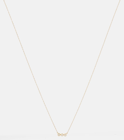Stone And Strand 10kt Yellow Gold Necklace With Diamonds In Gold
